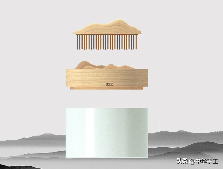 木梳简单设计图,手工木梳设计