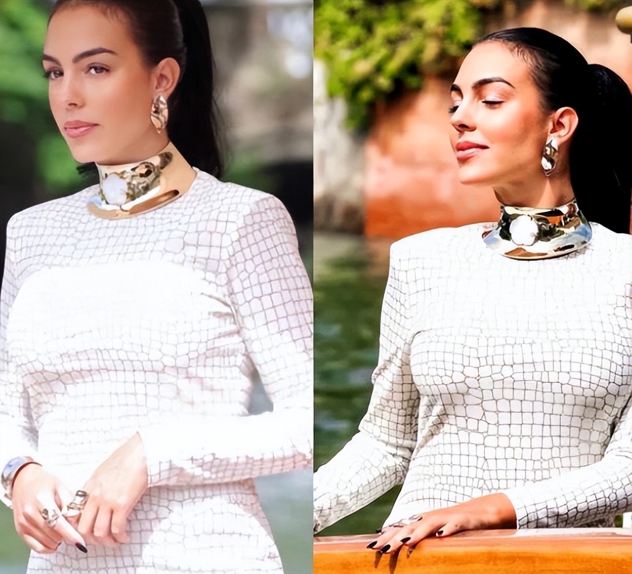 c罗女友乔治娜出席c罗颁奖典礼,乔治娜成为c罗未婚妻后晒珠宝