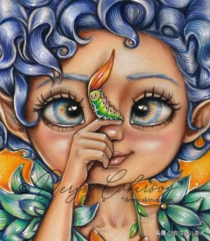 画动漫用水溶彩铅还是油性彩铅,彩铅马克笔画动漫人物初音未来