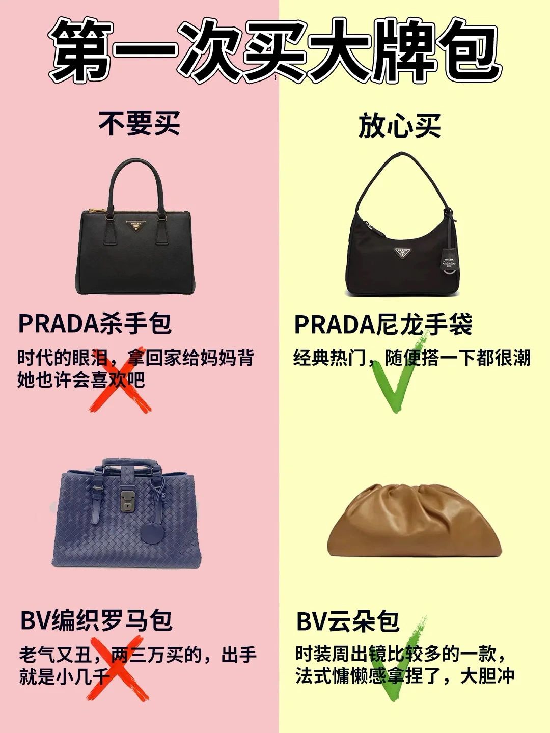 第一次买大牌包包如何选？买对不买贵