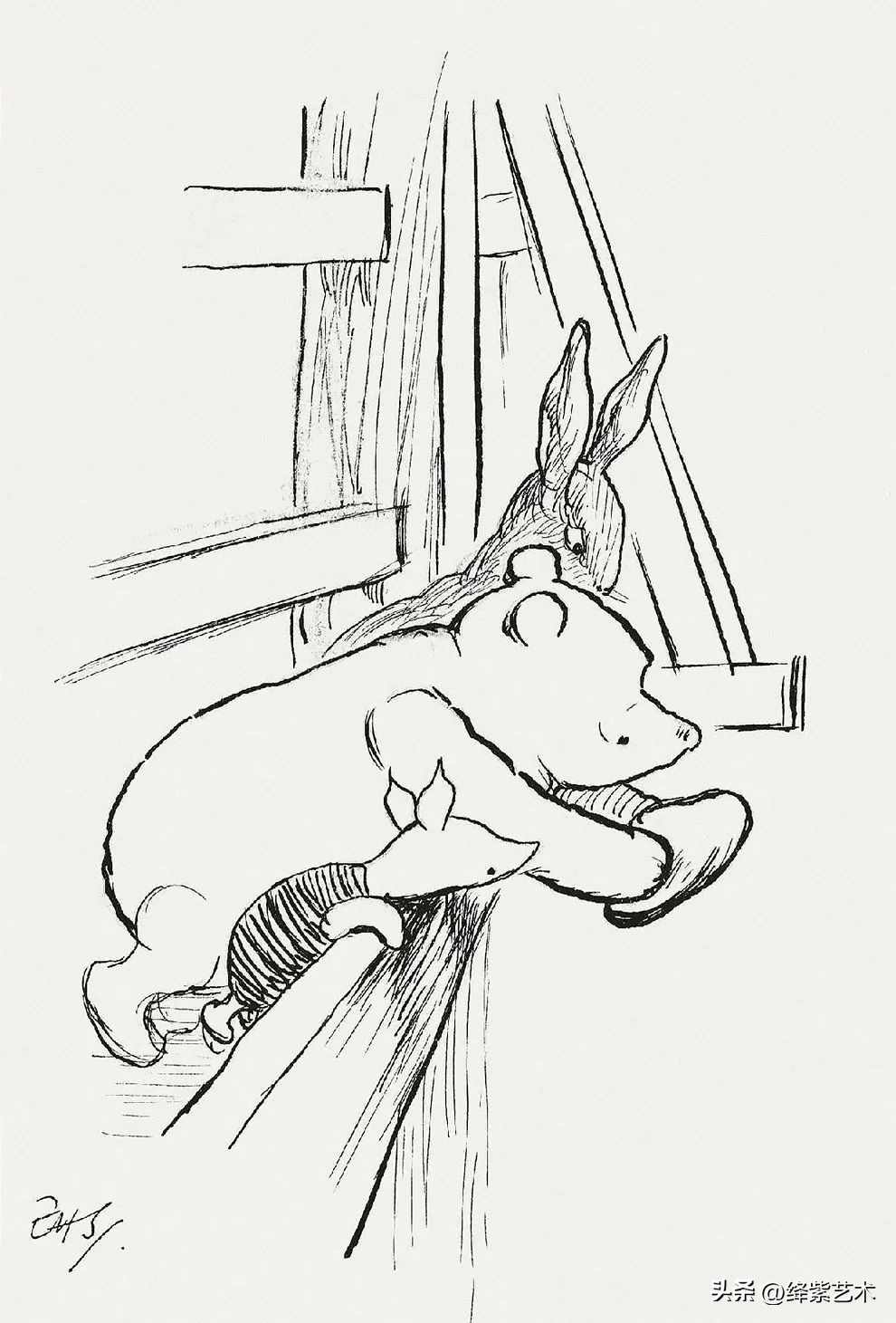 “爷青回”系列,一组罕见的小熊维尼原画,引起无数人共鸣