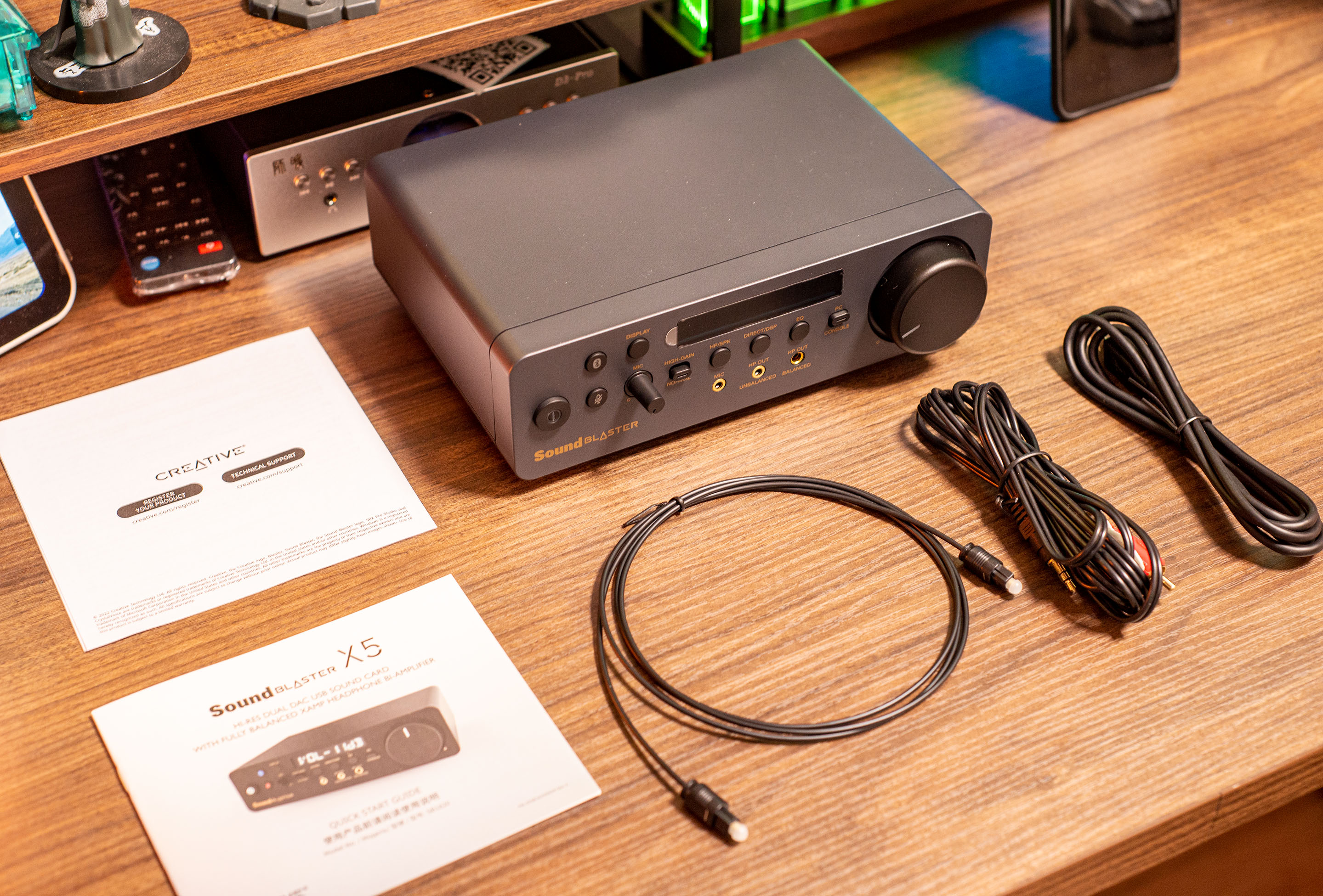 全网首晒、双CS43198+全平衡XAMP双耳放｜SoundBlasterX5外置声卡