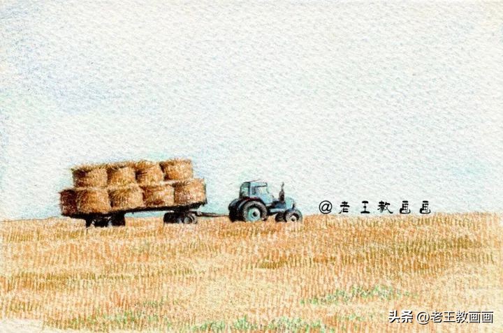 零基础也能画的铅笔风景画,风景画彩铅风景画
