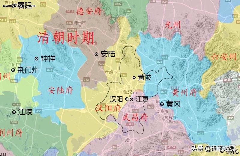 新洲｜武汉市东北部，长江中游北岸，大别山余脉南端，秦，为邾邑