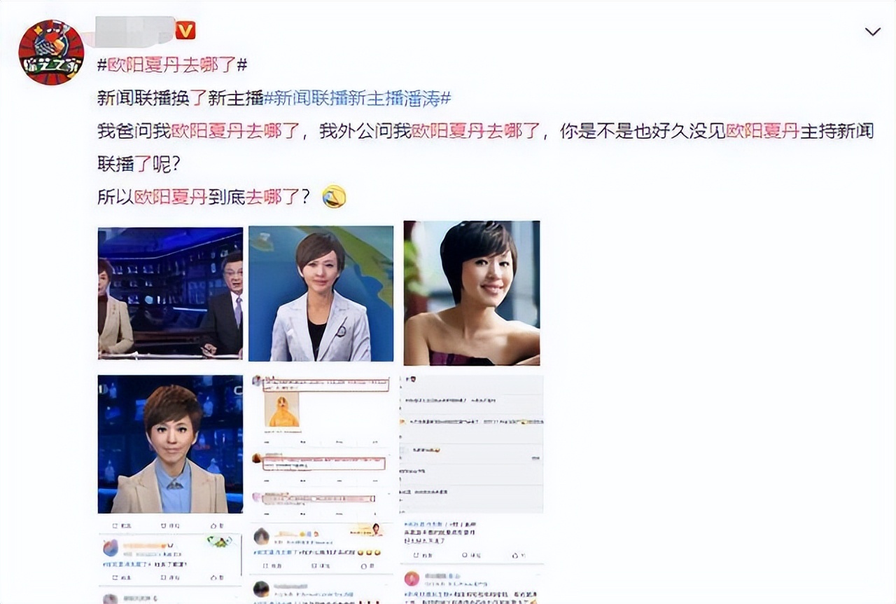 欧阳夏丹主持新闻联播康辉,陪伴欧阳夏丹