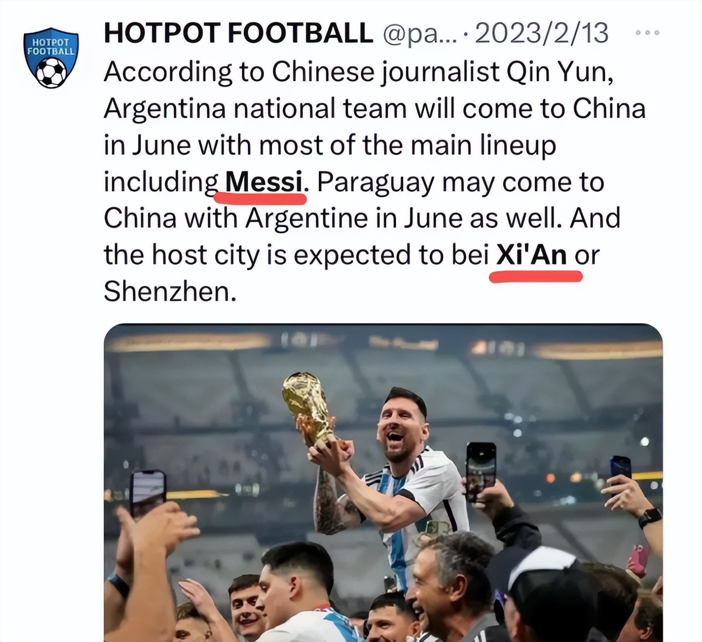 梅西5月会来上海吗,梅西将在11月再次来中国