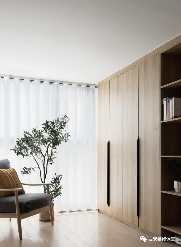 三室一厅92平原木色新中式,精装修大三室婚房