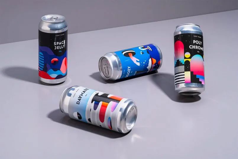 简约化酒包装设计图片,这些酒包装设计太上头了