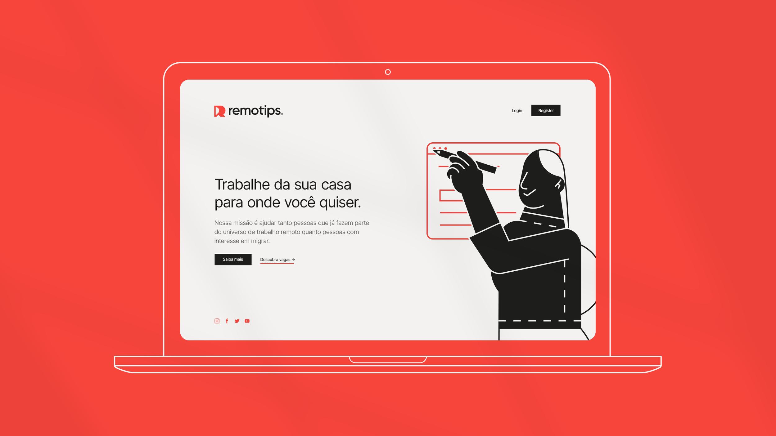 Remotips巴西境内外远程工作公司logo设计via:berrielbrands