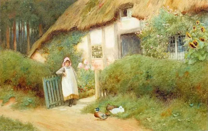 水彩画家约瑟夫的城市风光作品,英国水彩画家理查德索恩