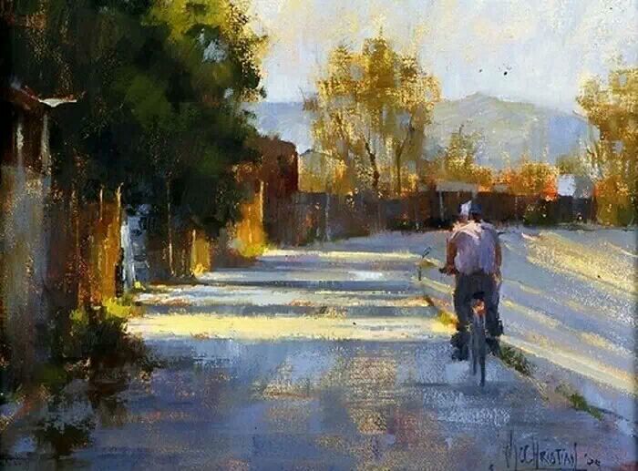 美国画家delbertgish油画作品欣赏,美国现代印象派女画家