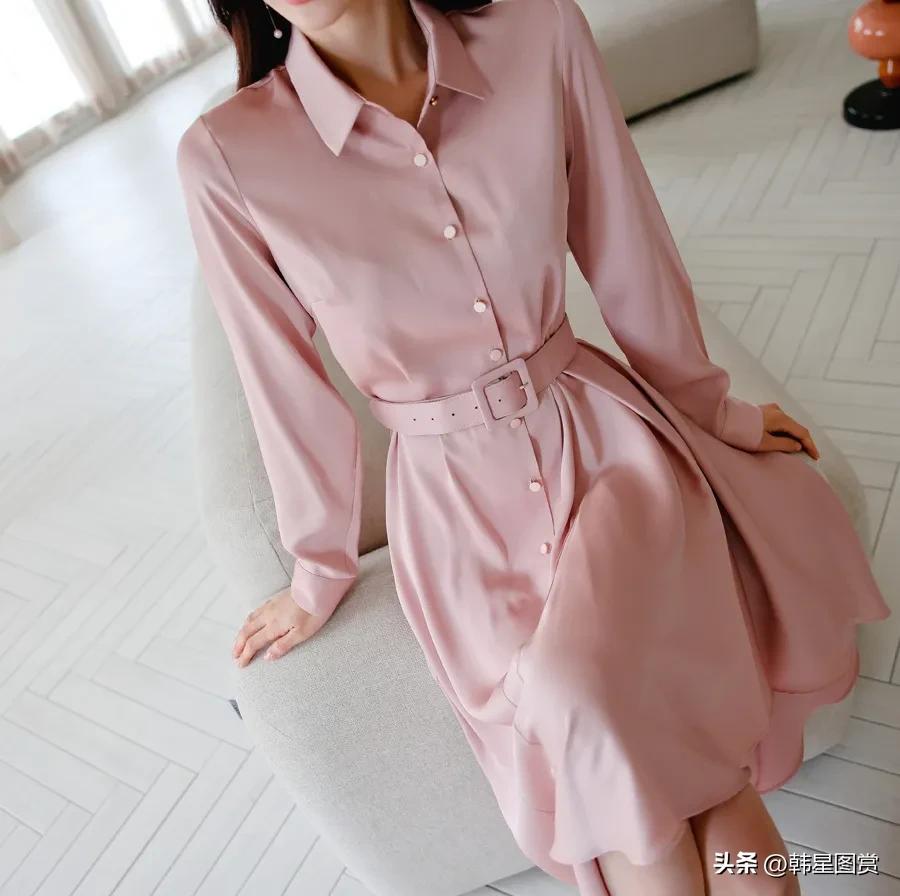 RO姜红糖罐赤色玫瑰长款雪纺裙（35）