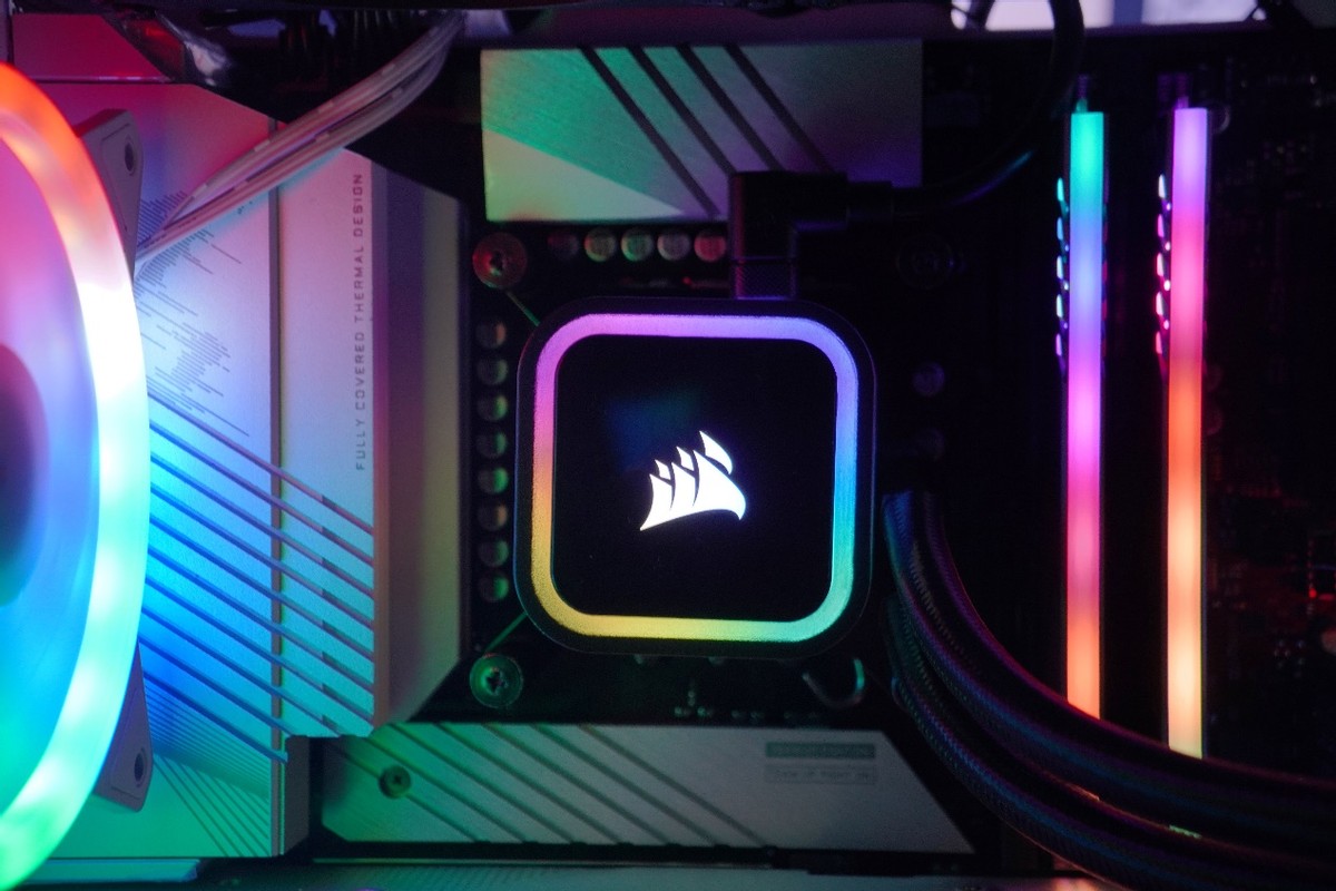 美商海盗船h150ipro水冷拆解,海盗船h150i精英版六风扇