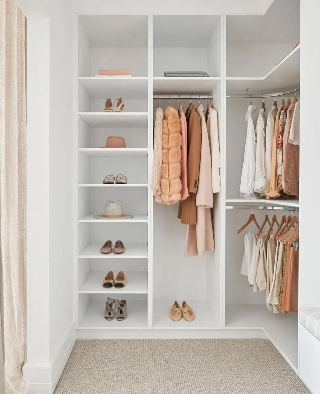 步入式衣帽间尺寸设计原则,步入式衣帽间太窄了