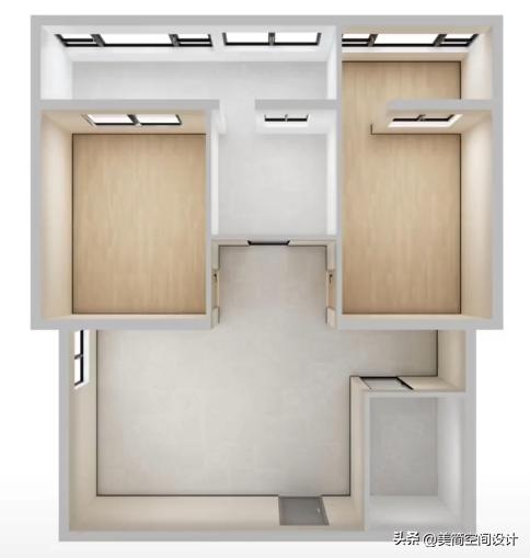 h户型两居改三居的最佳方法,小两居改三居