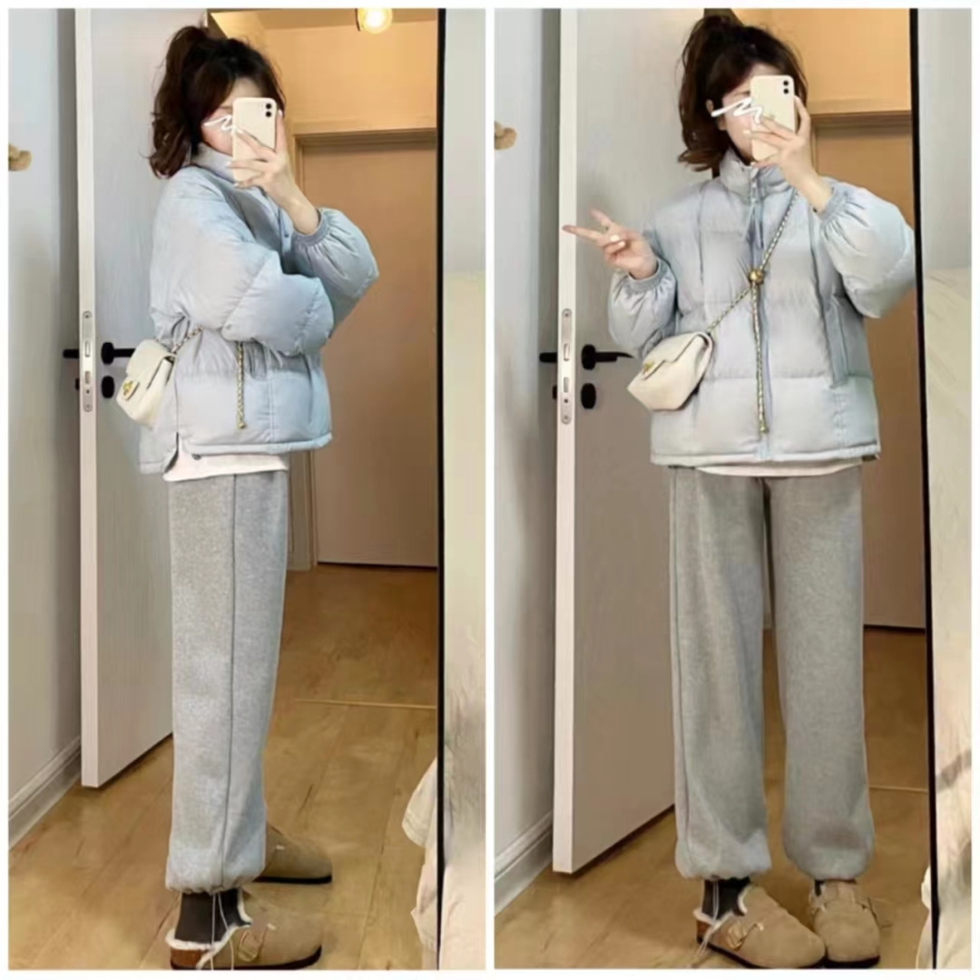 羽绒服搭配什么裤子女孩,女羽绒服和裤子配什么鞋子好看