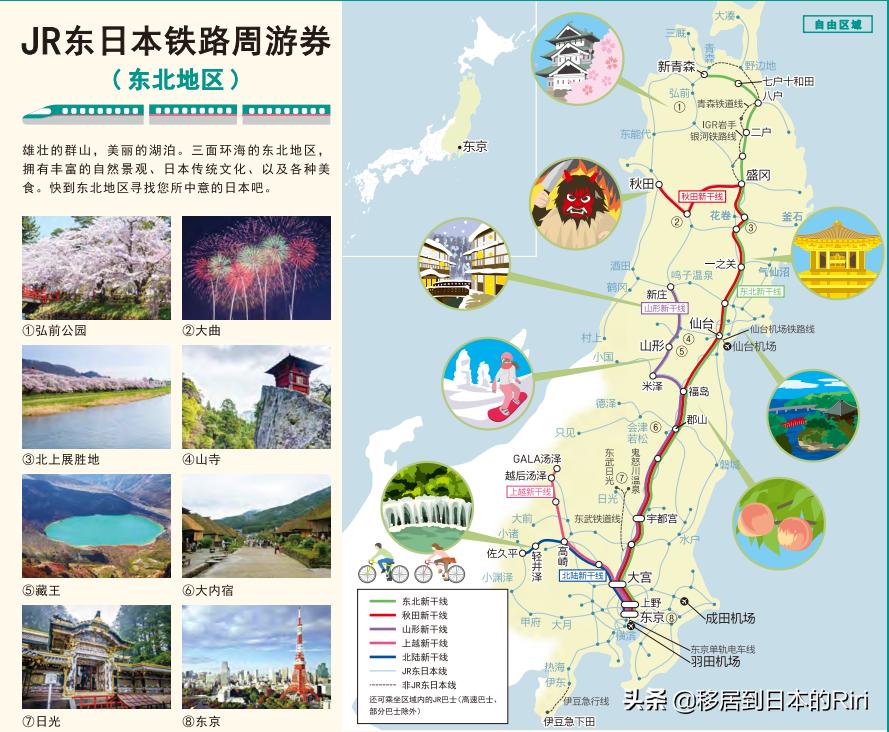 日本jrpass7日周游券,东日本新干线