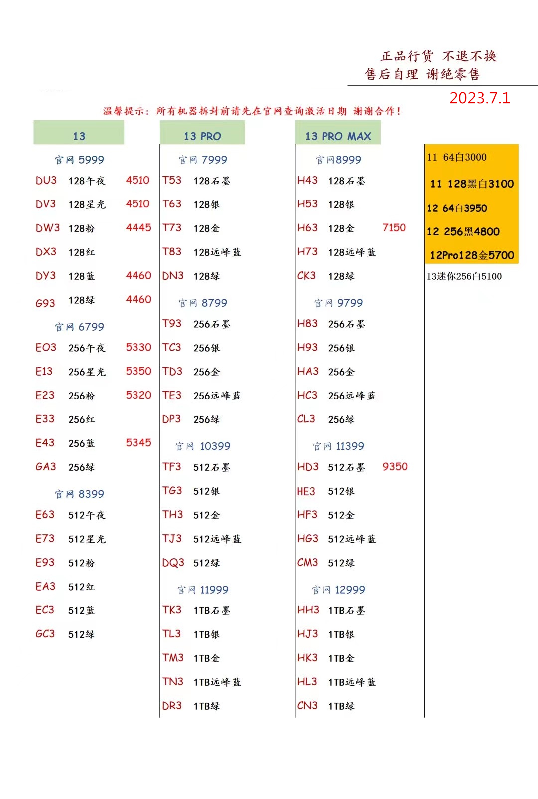 华强北远望手机市场批发报价单,华强北今日二手苹果手机报价单