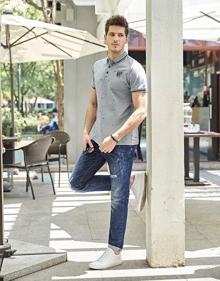 夏季男士polo衫短袖怎么搭配,夏季男士短袖polo衫搭配整套