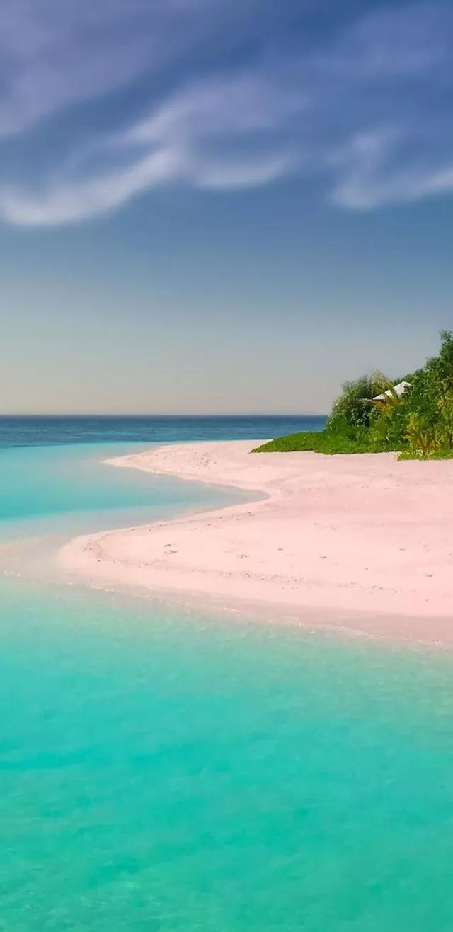 美丽的碧海蓝天壁纸,2018蓝色大海夏天壁纸