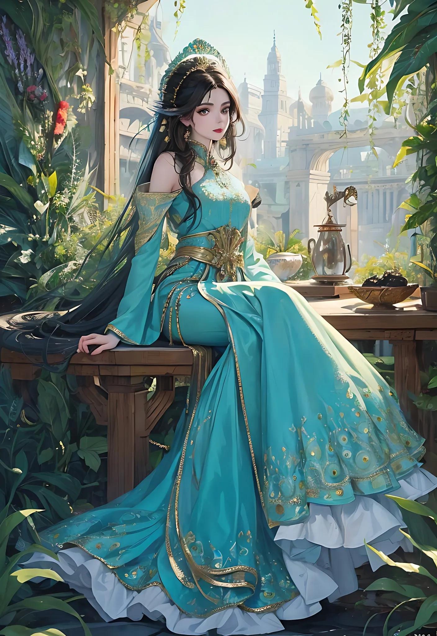 绝美孔雀公主,今日分享惊艳到你的古诗词