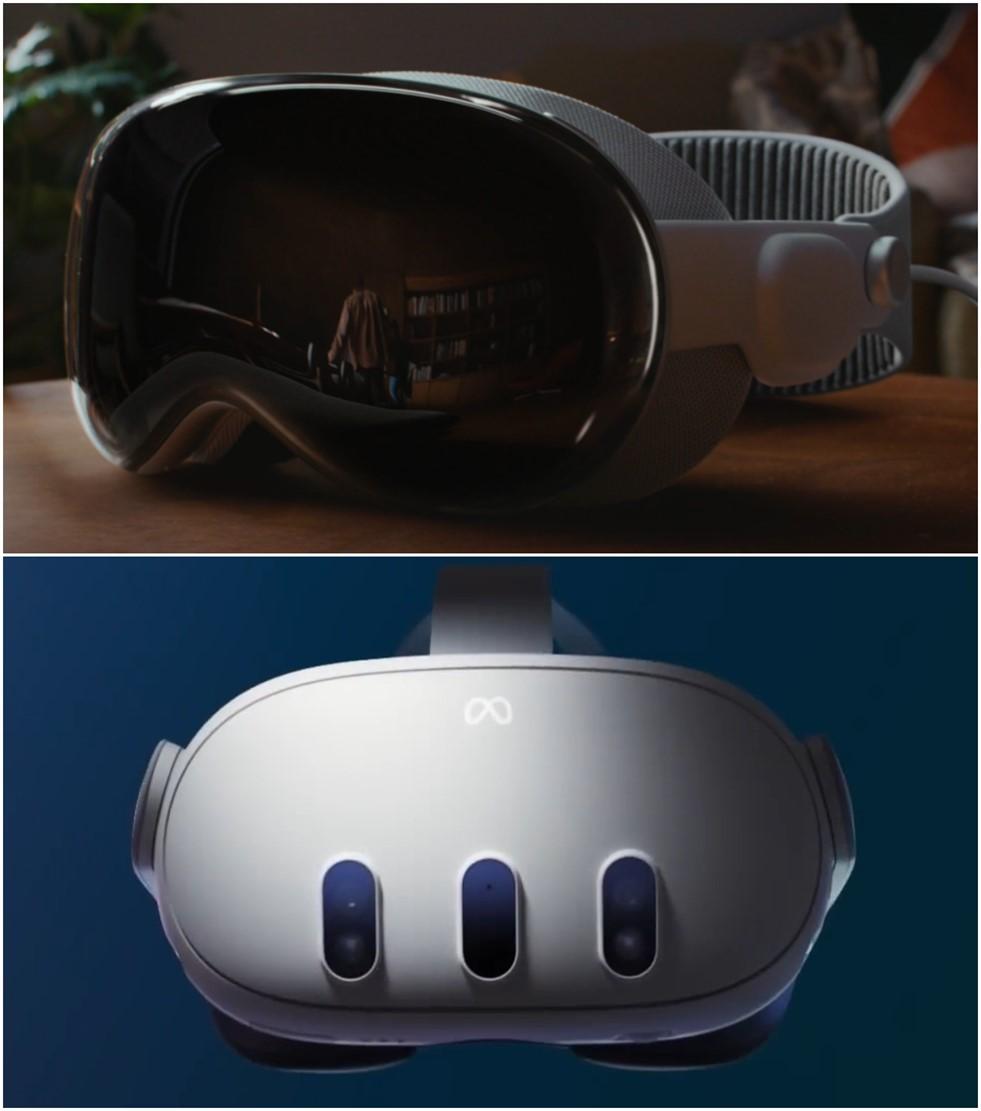 苹果头显visionpro发布,visionpro对比metaquest3
