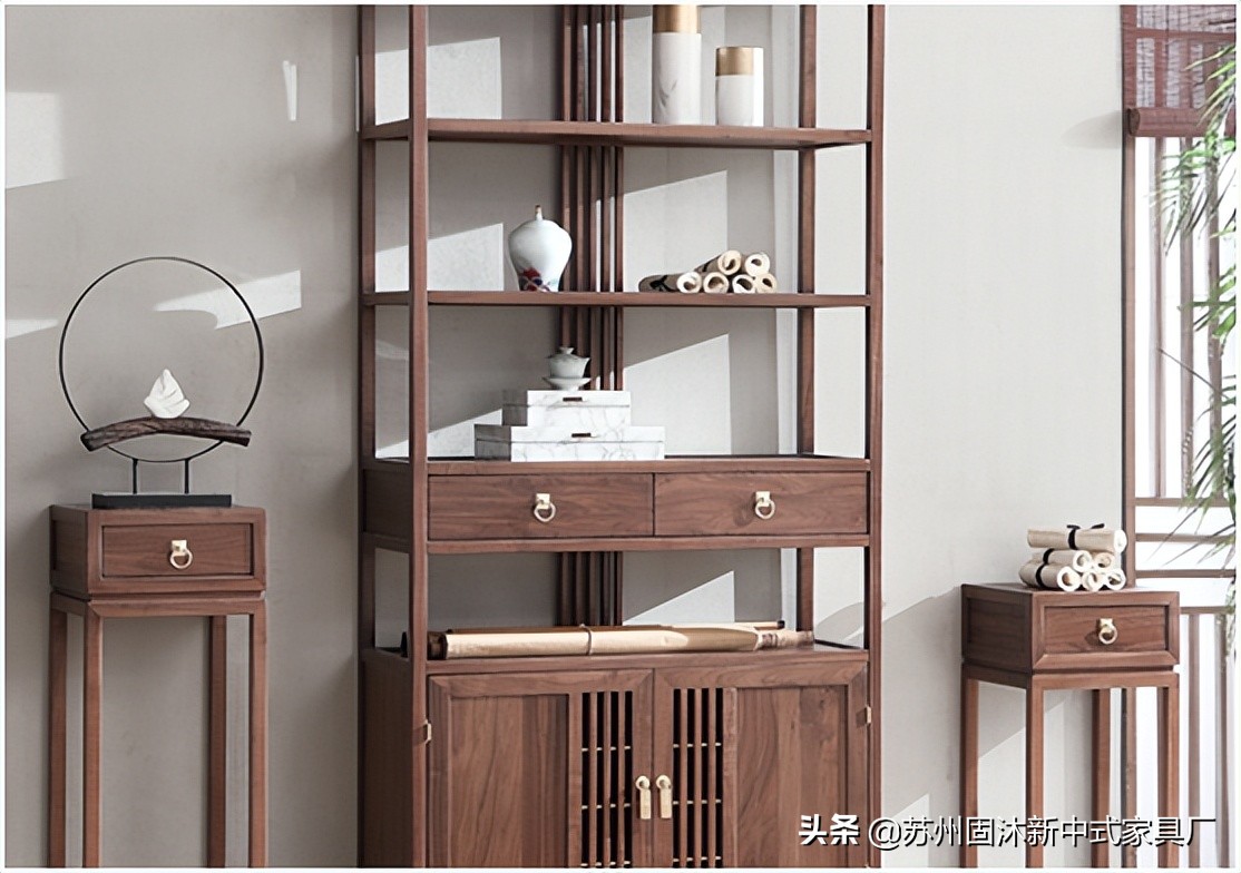 全屋实木家具新中式,新中式含蓄秀美韵味十足