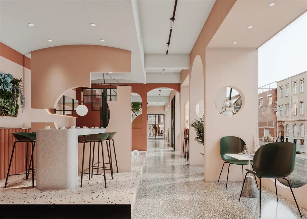 日式甜品店设计,法式甜品店设计效果图