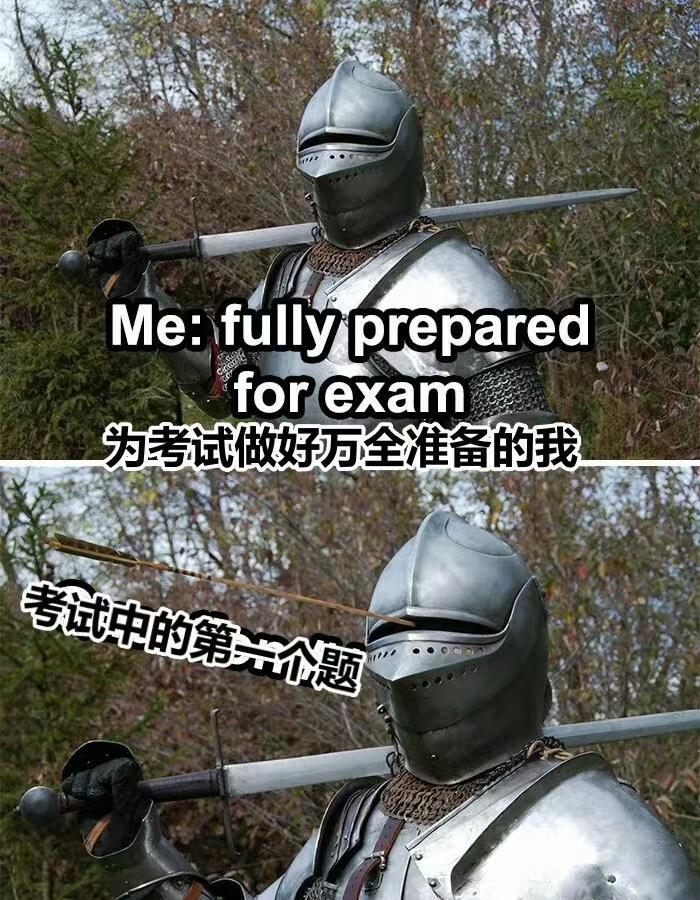 “很怀疑他们的精神状态”，大学生做梗图吐槽考试，网友笑出鹅声