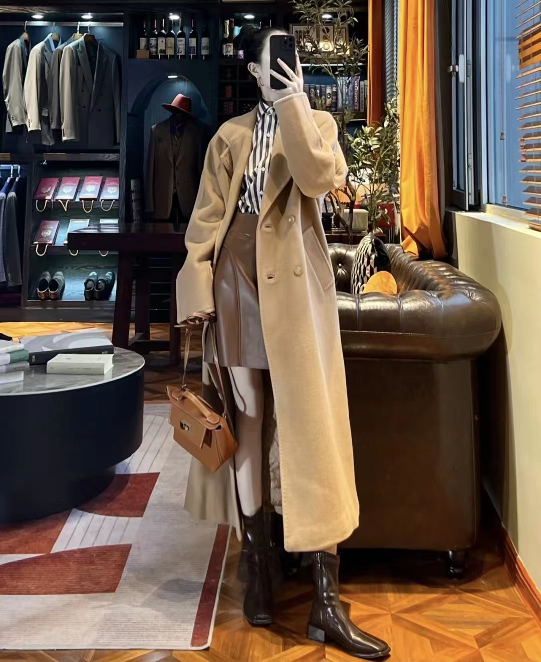 19套长款大衣内搭推荐,层次分明显高显瘦