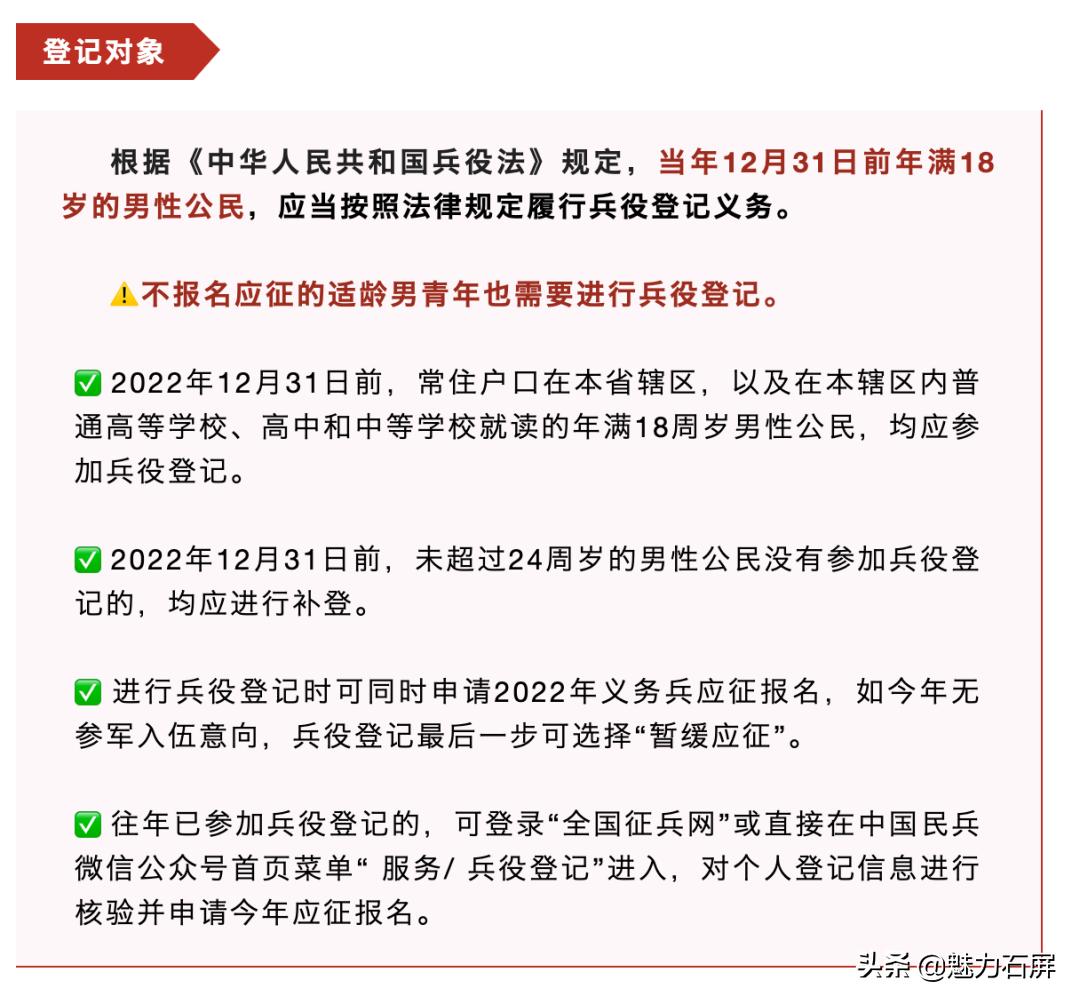 高三男生兵役登记截止日期,已进行兵役登记但未参与征兵