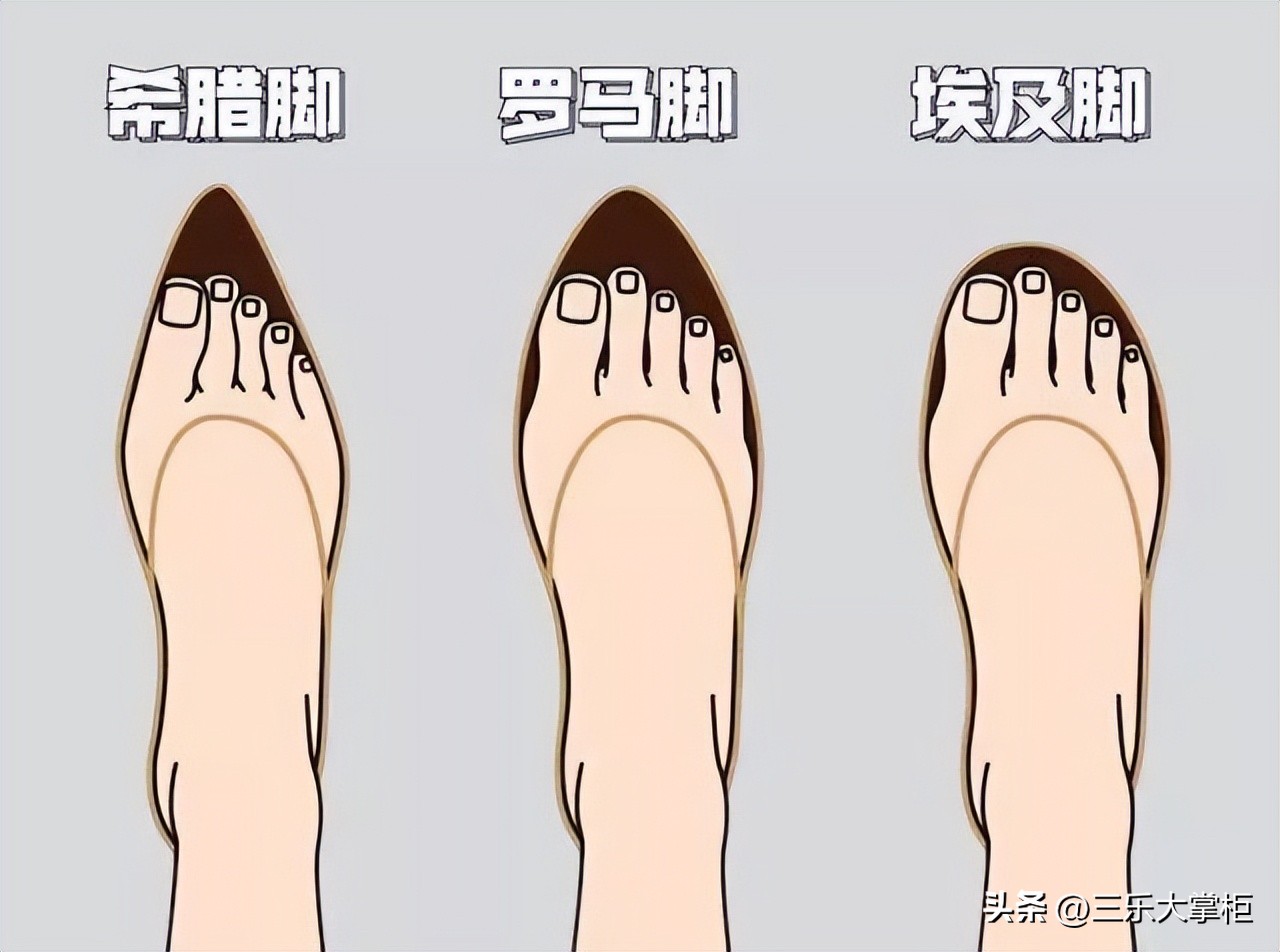 欧美和亚洲女性脚型,女士脚型希腊脚