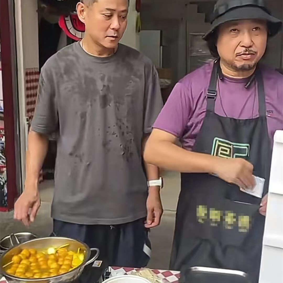 港星摆摊卖鱼蛋,两港星在大陆买鱼蛋