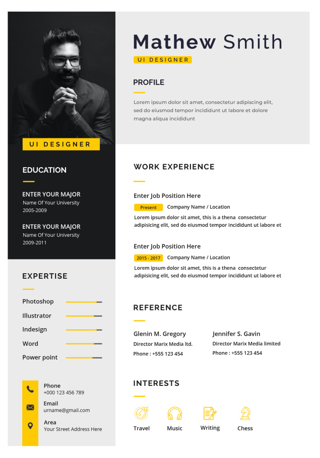 国外应聘个人简历模板,海外求职简历模板