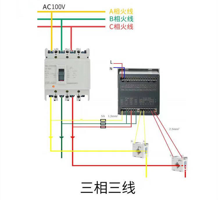 电能表与电流互感器的选型,开合式电流互感器与电度表的安装