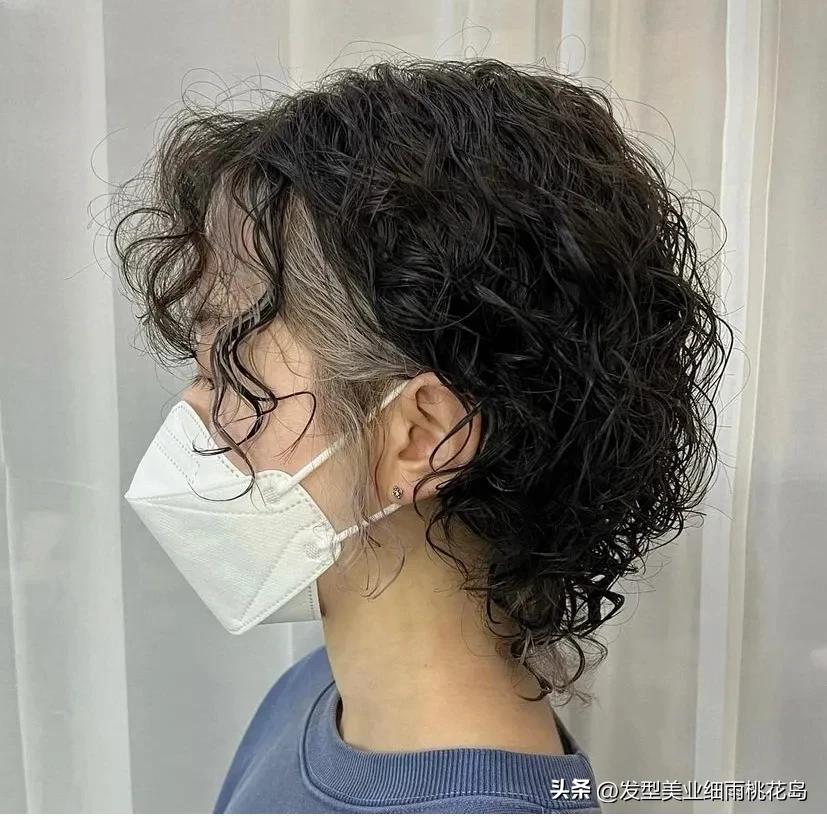 女生超短发烫发图,超短发烫发凌乱烫