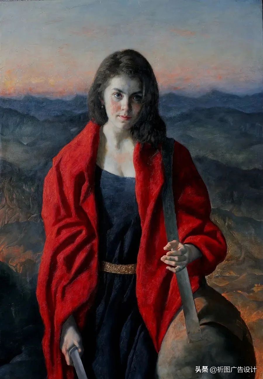 俄罗斯画家笔下的少女,俄罗斯油画人物写真