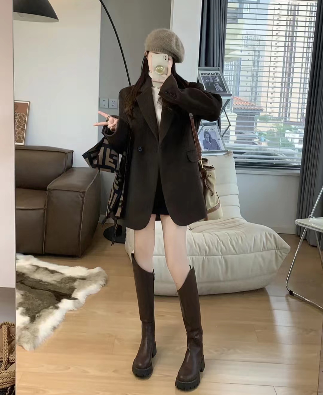 显瘦百搭又好看长筒宽靴,长筒高筒靴显瘦质感好显高