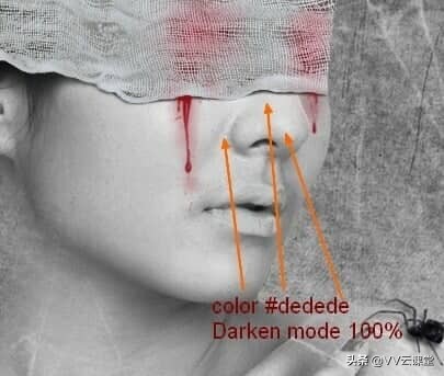 “痛苦”-创建这个怪异的抽象照片处理，百航之星vv云课堂教程