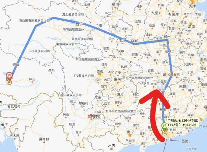 我国最长的火车路线,全国最快的z字头列车车次