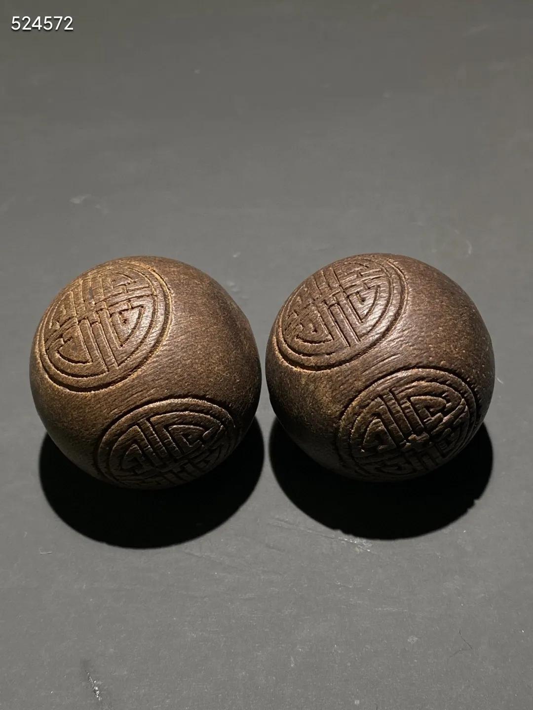 清代沉香嵌金手串,清代沉香福禄寿摆件