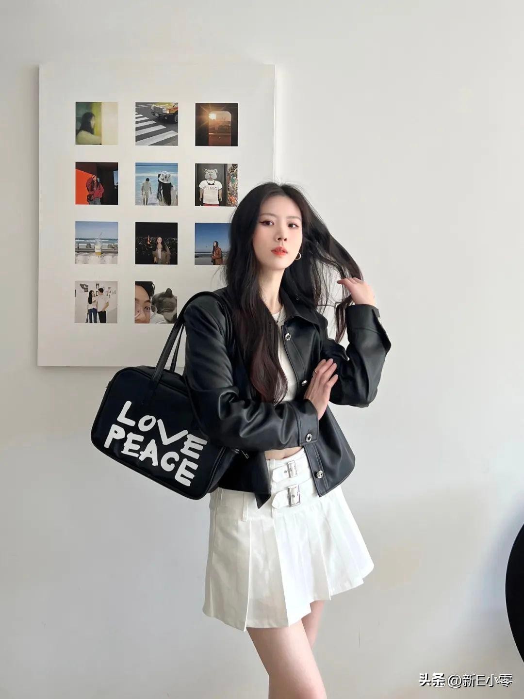 早春oversize皮衣,春装大码外套胖mm早春皮衣