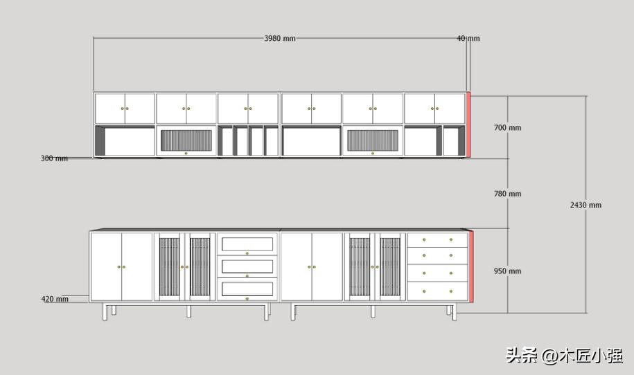 胡桃木极简大平层,北京180平大平层4房