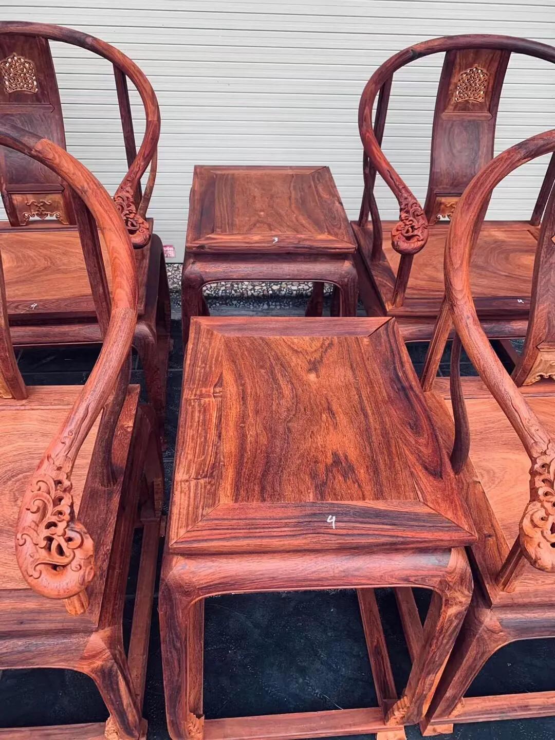 缅甸花梨木黑红老料皇宫椅三件套,缅甸花梨黑红料皇宫椅价格