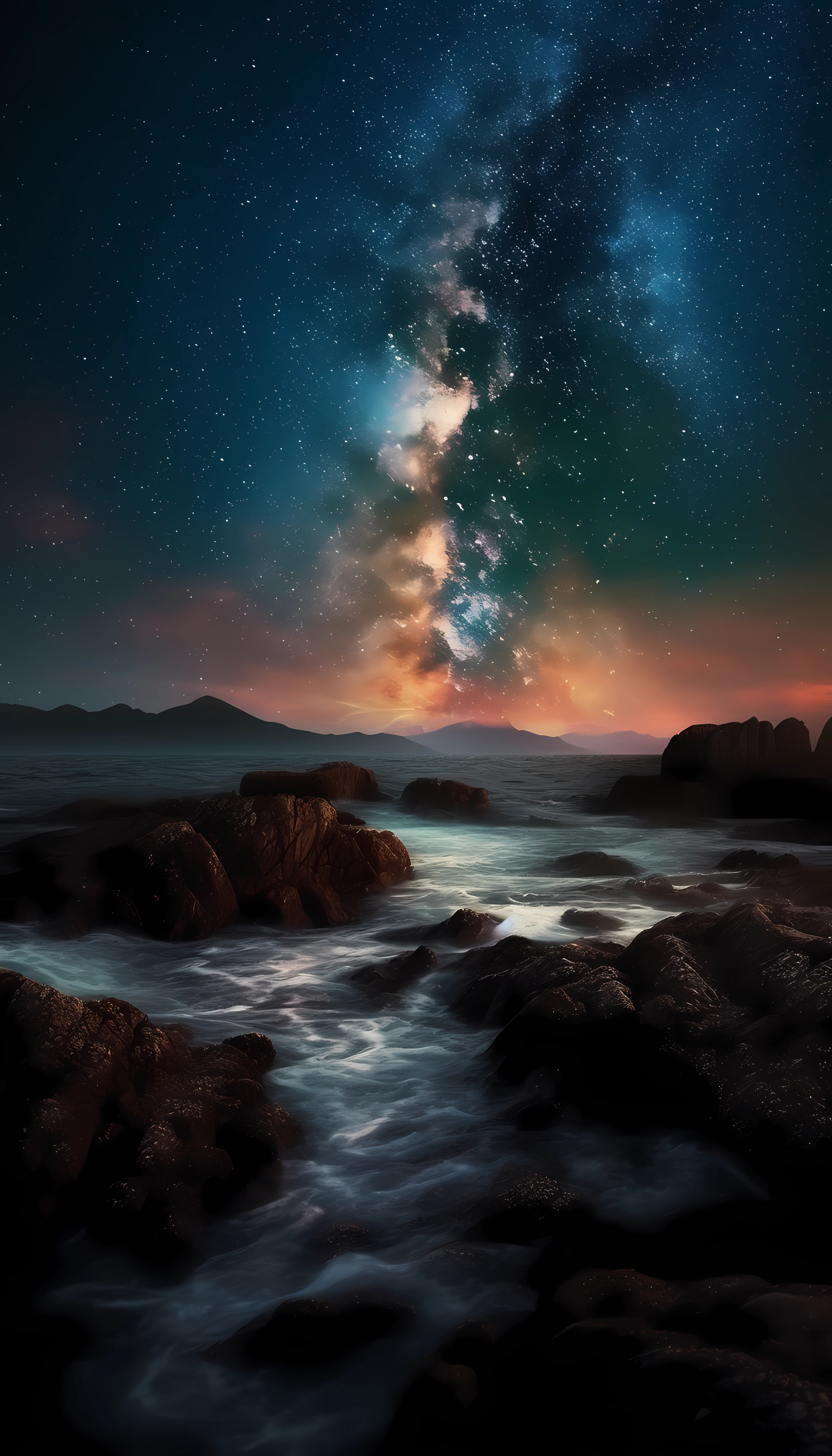 极光唯美高清手机壁纸,手机星空极光壁纸高清大图