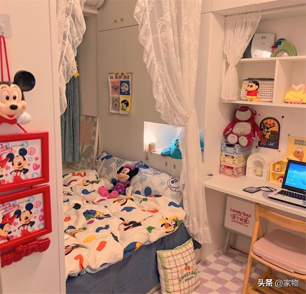 广东姑娘在北方布置房间,单身女生房间布置温馨小窝