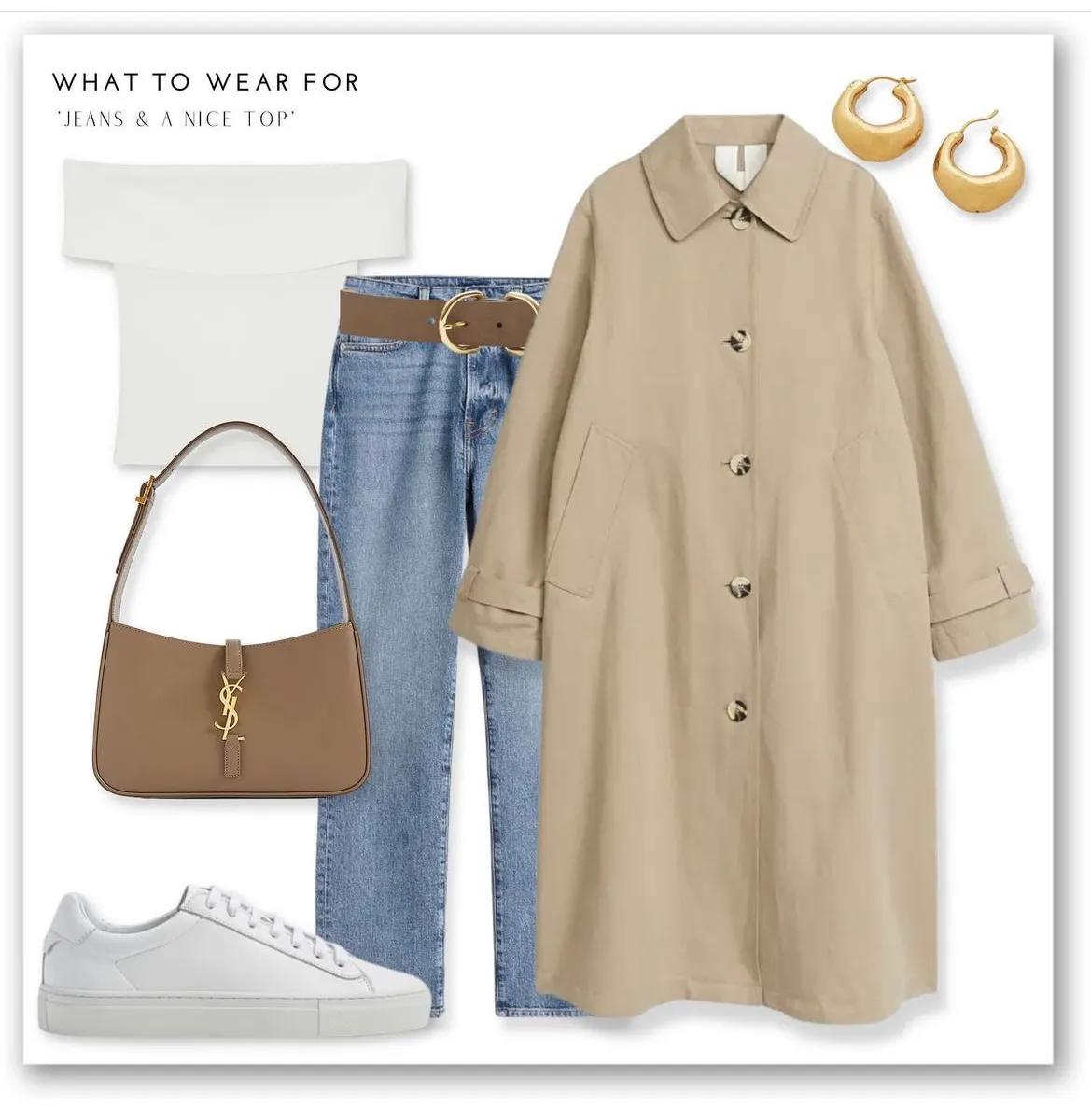 牛仔裤搭配这4件上衣时髦又高级,牛仔裤的最全搭配方法高级又时髦