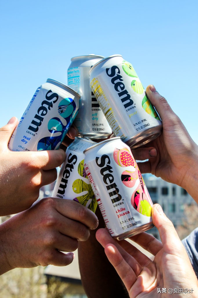 StemCiders苹果酒包装设计全面的品牌重新设计