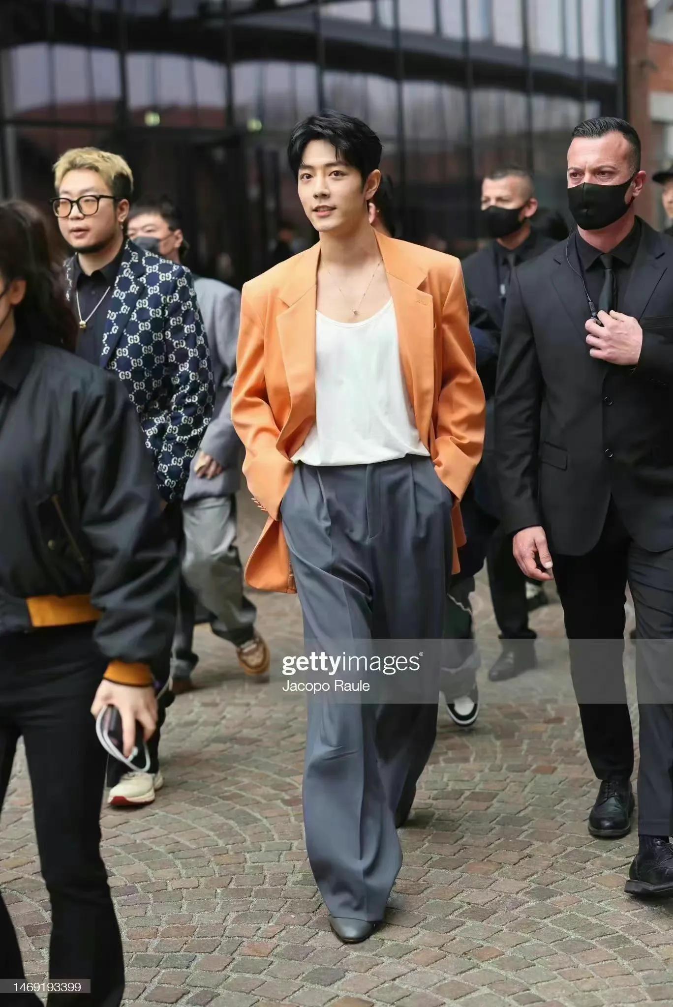 时装周致敬经典,时装周肖战造型