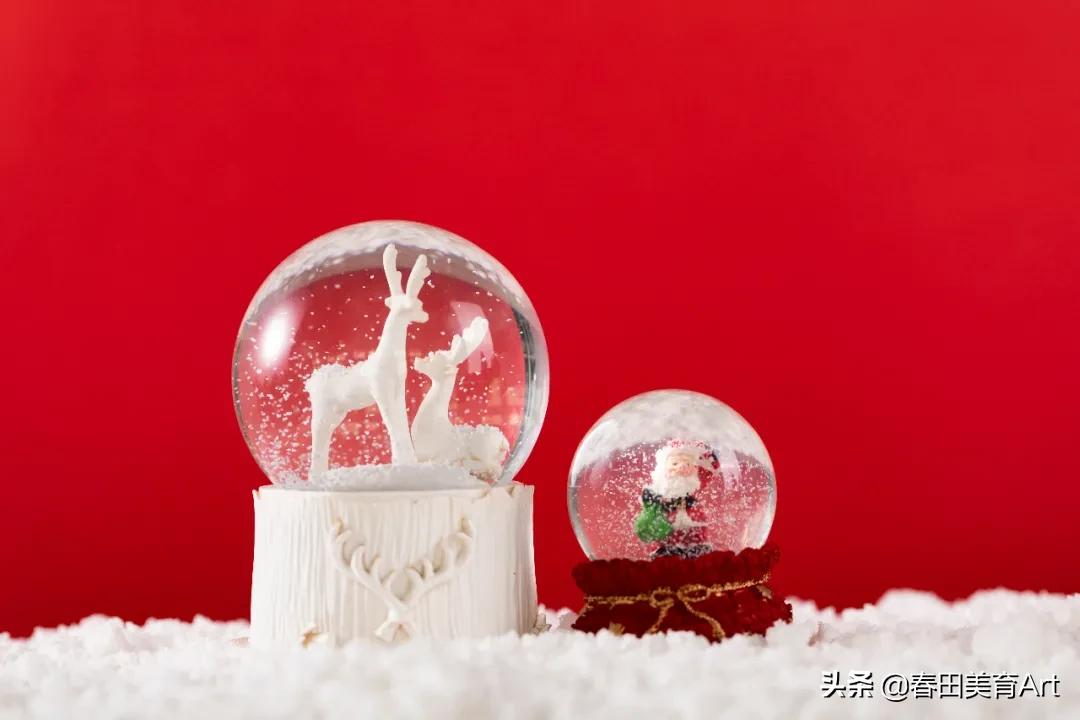 圣诞水晶球圣诞树醒图涂鸦教程,圣诞水晶球美术教程